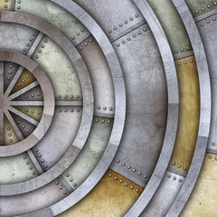 steel metal plate background, 3D