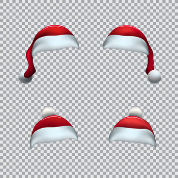 Santa red hat template