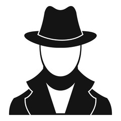 Spy icon. Simple illustration of spy vector icon for web