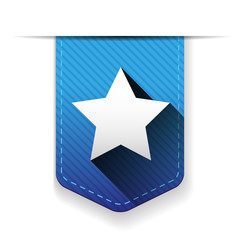 Star ribbon insignia vector