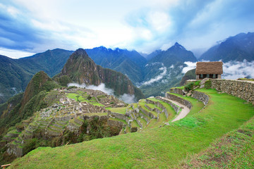 Fototapeta na wymiar Machu Picchu, a UNESCO World Heritage Site