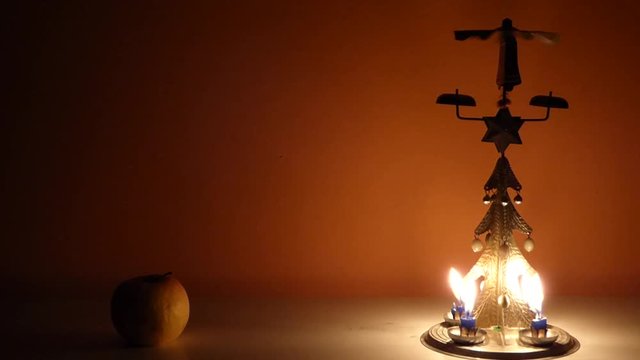 Christmas candle tree chimes