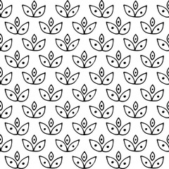 Fototapeta premium Vector seamless pattern, graphic illustration