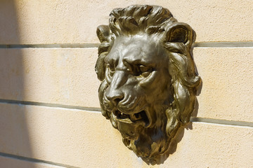 Bas-relief of a lion
