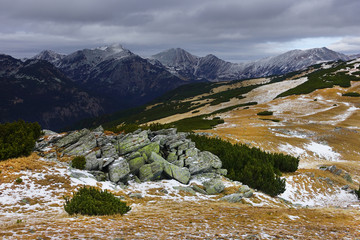 Autumn landscape in Natural Park Retezat, Romania