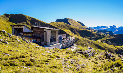 Bergstation Nebelhorn im Allgäu im Herbst