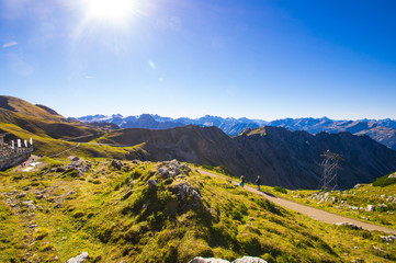 Bergstation Nebelhorn im Allgäu im Herbst