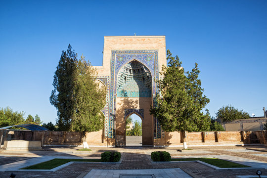 Entrance portal of the complex Guri Amir in Samarkand