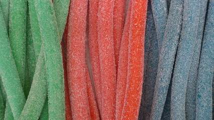 Bunte Fruchtgummischlangen