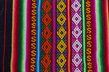 Andean textile in alpaca and sheet wool