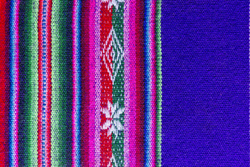 Andean textile in alpaca and sheet wool - 126029492
