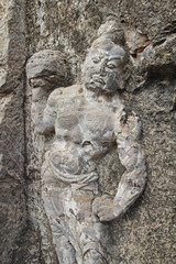 Obraz premium Buddha's statue rock carving in Longmen Grottoes, Luoyang, China