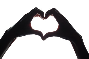 Female hands as a symbol of the heart