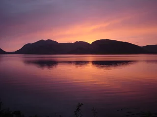 Fototapeten Sonnenuntergang Schottland © Vimalendu