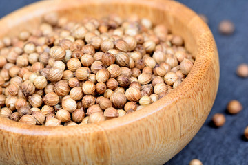 Coriander in a bowl