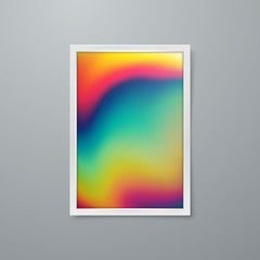 Artistic iridescent poster design