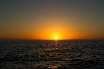 Sea sunset