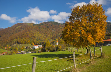 Autumn in Tuhinj, Kamnik, Slovenia