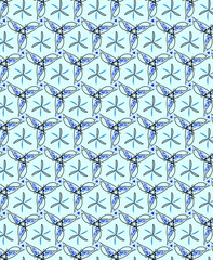 Fototapeta premium Illustration of a repetitive pattern