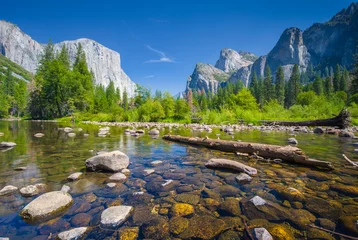 Fototapeten Klassische Ansicht des Yosemite-Nationalparks, Kalifornien, USA © JFL Photography
