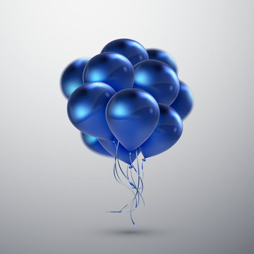 Realistic glossy balloons