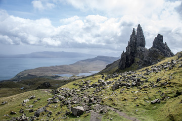 Hiking Old Man of Storr Isle Skye Scotland UK 2