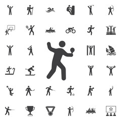 tennis icon Vector Illustration on the white background.