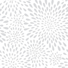 Abstract firework splash dot seamless pattern. Swirl floral peta