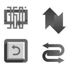 Circle button vector isolated