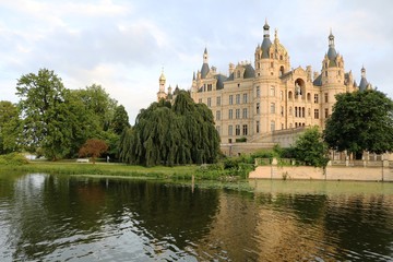 Fototapeta na wymiar Government seat in Schwerin at Schwerin Castle, Mecklenburg Vorprommern Germany
