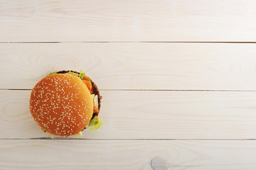 bbq hamburger with vegetables, spices