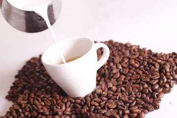 elaboración de cafe latte cappuccino cappuccino cafe latte