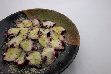 たこのチーズカルパッチョ