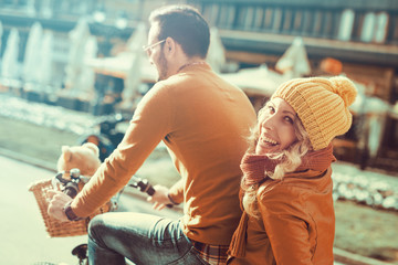 Fototapeta premium Couple having fun