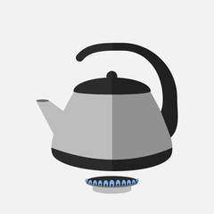 Kettle icon vector