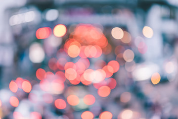 Abstract colorful blur defocused background of traffic and city light