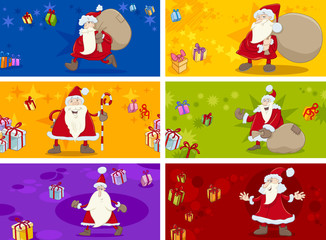 christmas greeting cards set