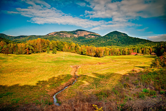 Landscapes Near Lake Jocassee And Table Rock Mountain South Caro