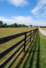 Fototapeta premium Farm fields, equipment, buildings