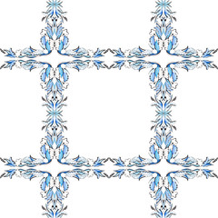 Bright floral repeatable frame