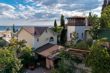 View of the old residential house in Yalta
