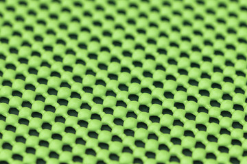 Close up detail of green skid mat