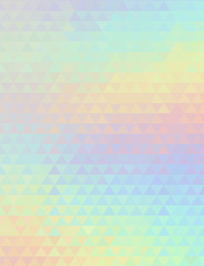 Abstract holographic geometric vector background. Hologram vibrant style, art poster. Holography futuristic template. Shiny effect for vibrant banner