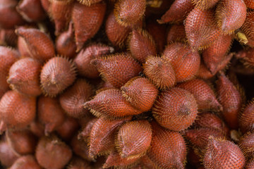 Red salacca wallichiana, which is delicious Thai fruit