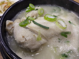 Chicken and ginseng with soup, Korean food