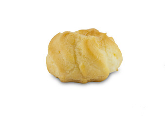 Eclair isolated on white background
