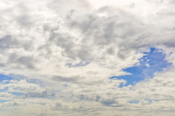 Fototapeta premium blue sky background with cloudy and sunshine