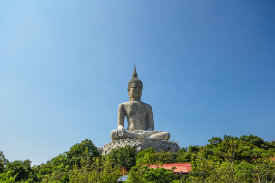 Big Buddha at Phu Manorom Mukdahan province, Thailand