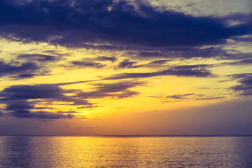 sea calm, sunrise