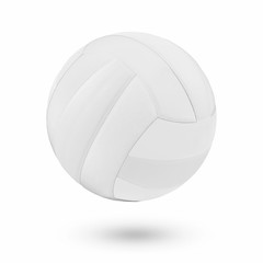 dark blue, yellow Volleyball ball on a white background. Volleyb